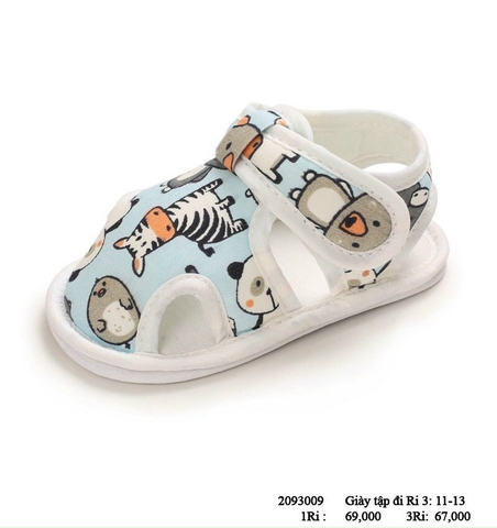 DL - Xăng đan tập đi XANH GẤU- 12M