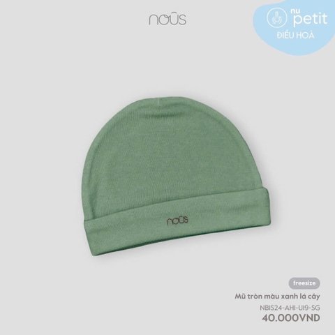 NOUS - Mũ tròn màu xanh lá cây - NP