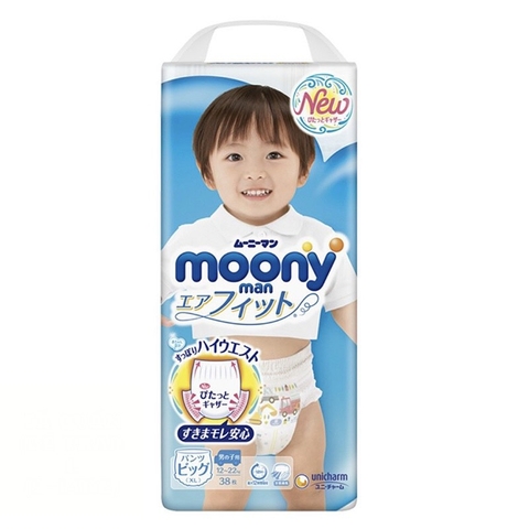MX - XL Boy - XL38 - Bỉm Moony Xanh
