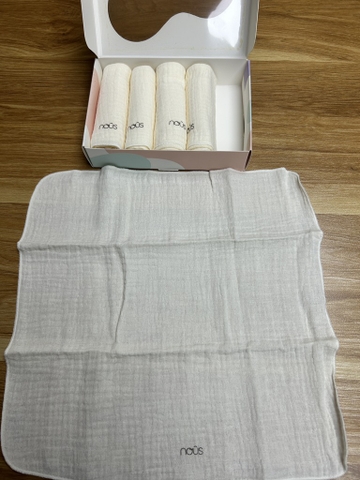NOUS S30 - Set 5 khăn sữa màu be vàng