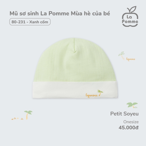 LP - Mũ sơ sinh La Pomme Mùa hè của bé - Xanh - FS - SS25.T4A