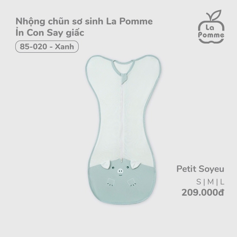 LP - Nhộng chũn sơ sinh La Pomme Ỉn Con Say giấc - Xanh - SS25.T2A
