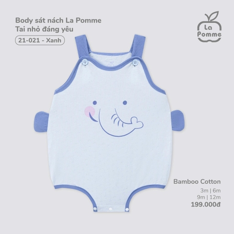 LP S10 - Body sát nách La Pomme Tai nhỏ đáng yêu - Xanh - 9-12M - SS25.T4B