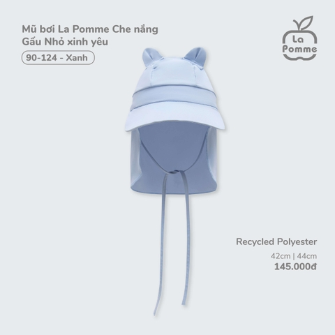 LP - Mũ bơi La Pomme Che nắng Gấu Nhỏ xinh yêu - Xanh - 42cm - SS25.T4A