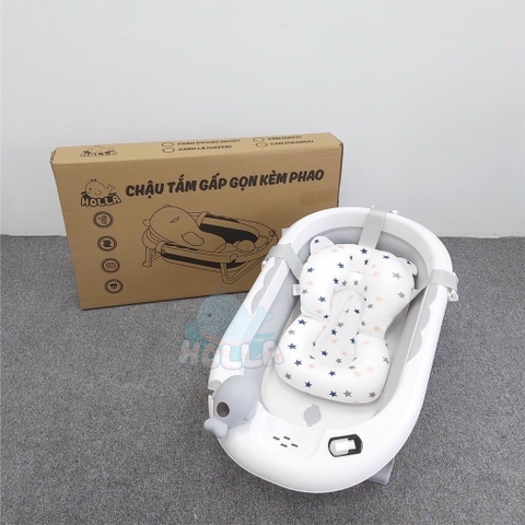 Chậu tắm kèm phao có nhiệt kế HL03204-G Grey