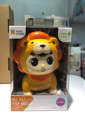BY - Sư tử tập bò có nhạc cho bé Toyshouse HE0705- Màu Vàng