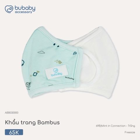 BU - Khẩu trang Bambus - ABB030000 - Mint in Connection - trắng - Free size - SS26.T4C