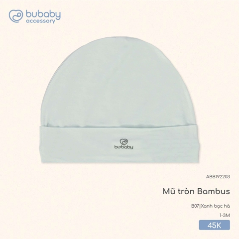 BU S10 - Mũ tròn Bambus - ABB192203 - Xanh bạc hà - 1-3M - SS25.T8A