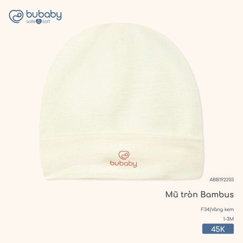 BU - Mũ tròn Bambus - ABB192203 - Vàng kem - 1-3M - SS26.T2A