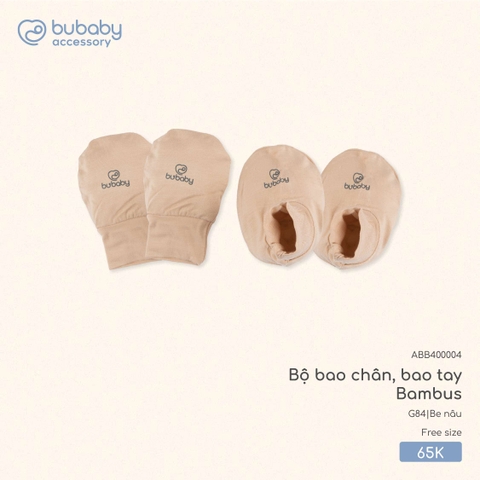 BU - Bộ bao chân, bao tay Bambus - ABB400004 - Be nâu - FS - SS25.T8A