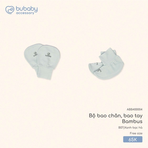 BU - Bộ bao chân, bao tay Bambus - ABB400004 - Xanh bạc hà - Free size - SS26.T5B