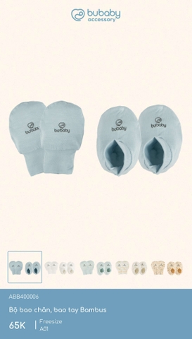 BU - Bộ bao chân, bao tay Bambus - ABB400006 - Blue - FS - SS25.T3B