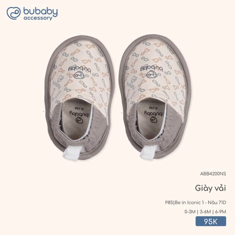 BU Z10 - Giày vải Signature 1 - ABB4200NS - Be in Iconic 1 + Nâu 71D - 0-3M - SS25.T9C