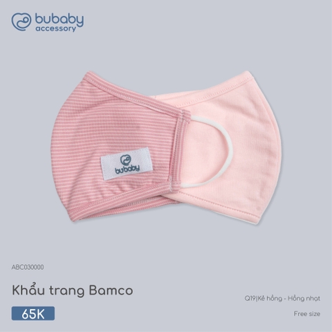 BU - Khẩu trang Bamco - ABC030000 - Kẻ hồng - hồng nhạt - Free size - SS26.T4C