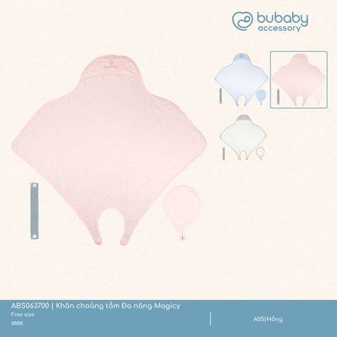 BU - Khăn choàng tắm Đa năng Magicy - ABS063700 - Hồng - FS - SS25.T2A