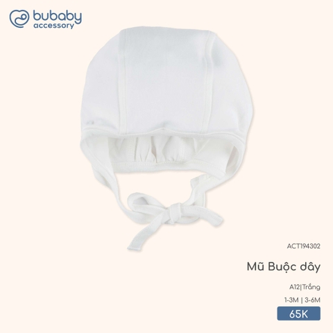 BU - Mũ Buộc dây ACT194302 - Trắng -  - SS25.T9B