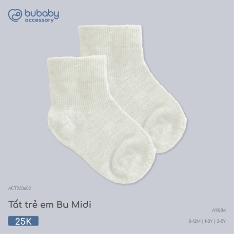 BU - Tất trẻ em Bu Midi - ACT233602 - Be - 3-5Y - SS26.T4C