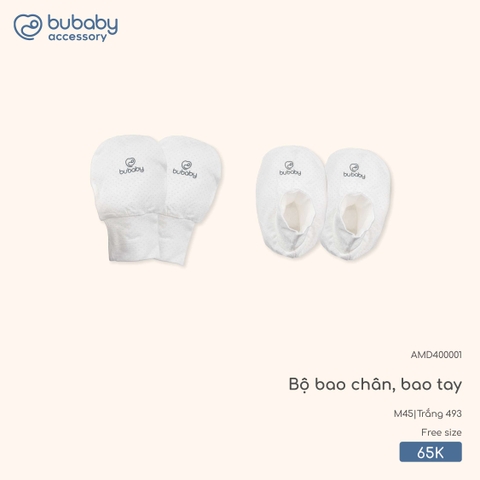 BU - Bộ bao chân, bao tay AMD400001 - Trắng 493 - SS25.T9C