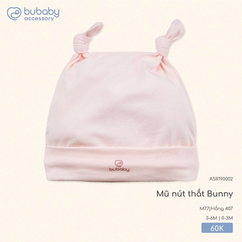 BU - Mũ nút thắt Bunny ASR190002 - Hồng 407 - Mỏng - SS25.T8C