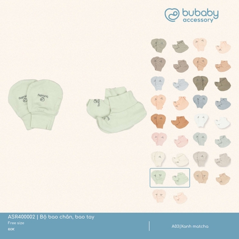 BU - Bộ bao chân, bao tay - ASR400002 - Xanh matcha - FS - SS25.T2A