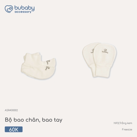 BU - Bộ bao chân, bao tay - ASR400002 - Trắng kem - Free size - SS26.T4C