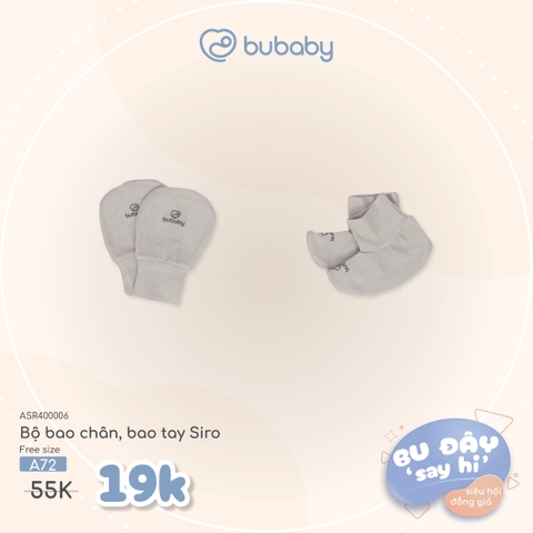 BU ĐÂY - Bộ bao chân, bao tay Siro - Ghi - Free size