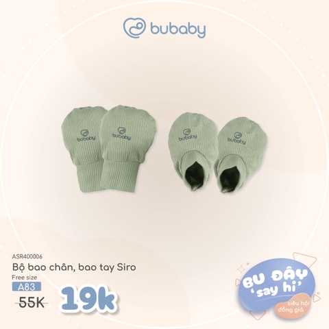 BU ĐÂY - Bộ bao chân, bao tay Siro - Xanh lá - Free size