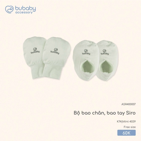 BU S10 - Bộ bao chân, bao tay Siro - ASR400007 - Mint 4039 - FS - SS25.T3B
