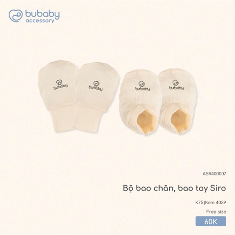BU - Bộ bao chân, bao tay Siro - ASR400007 - Kem 4039 - FS - SS25.T3B