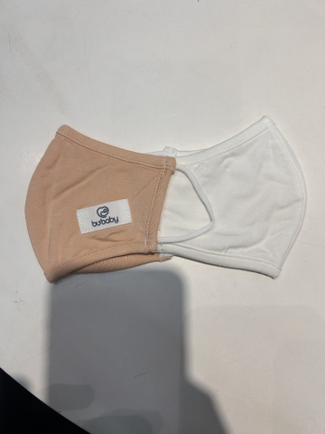 BU - Khẩu trang Bambus - ABB030000 - Trắng + Hồng be - FS - SS25.BP