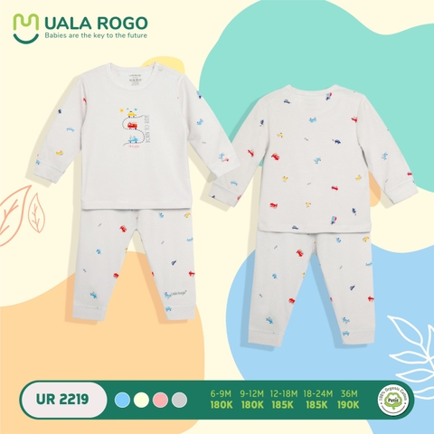 UR - Bộ cài vai dài petit GT 2219 - Ghi - 6M - Ghi