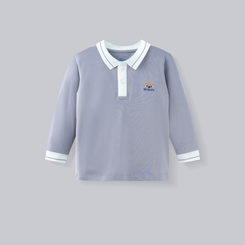 BU - Áo Polo dài tay Bubu - PPN310300 - Ghi - 18-24M - SS26.T9A