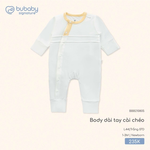 BU - Body dài tay cài chéo BBB210805 - Trắng 07D - SS25.T8A