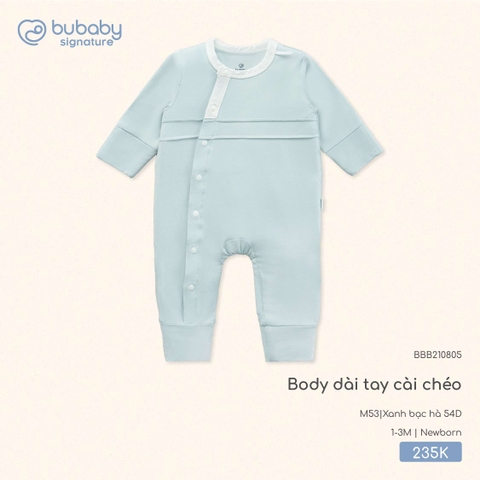 BU - Body dài tay cài chéo BBB210805 - Xanh bạc hà 54D - SS25.T8A
