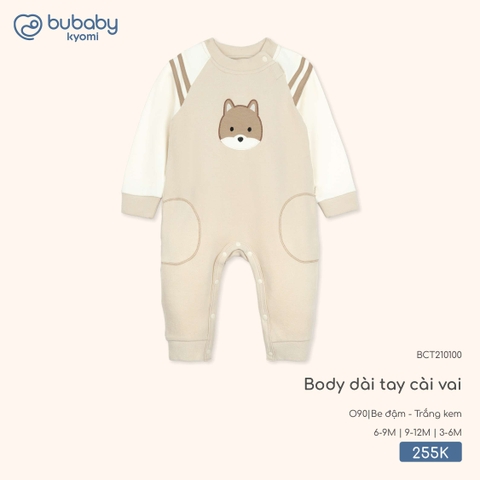 BU - Body dài tay cài vai BCT210100 - Be đậm - Trắng kem - Trung - SS25.T9B
