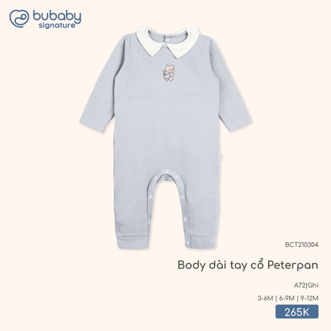 BU - Body dài tay cổ Peterpan BCT210304 - Ghi - Trung - SS25.T9B