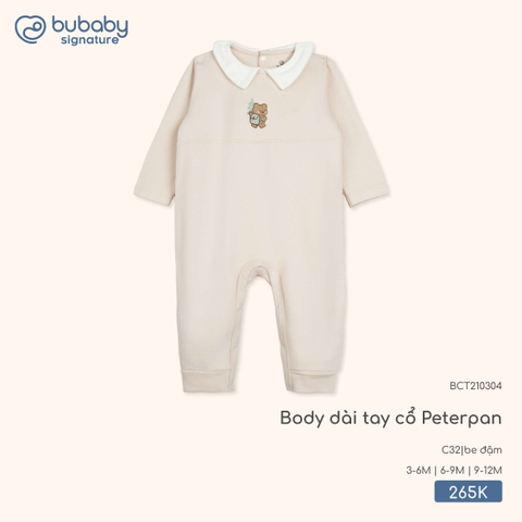 BU - Body dài tay cổ Peterpan BCT210304 - be đậm - Trung - SS25.T9B