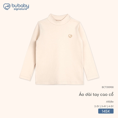BU - Áo dài tay cao cổ - BCT310900 - Be - 2-3Y - SS25.T9B