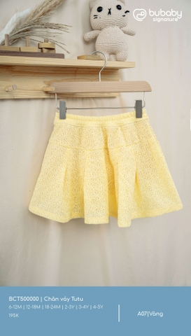 BU ĐÂY - Chân váy Tutu - Vàng - 6-12M