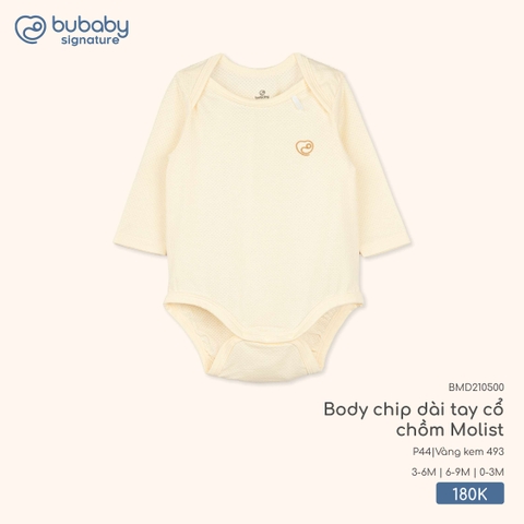 BU - Body chip dài tay cổ chồm Molist BMD210500 - Vàng kem 493 - SS25.T9C