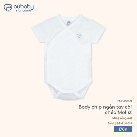BU - Body chip ngắn tay cài chéo BMD230801 - Trắng 493 - SS25.T9C