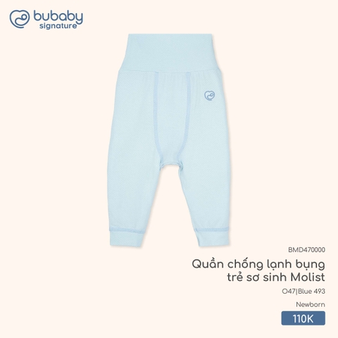 BU Z15 - Quần chống lạnh bụng trẻ sơ sinh Molist - BMD470000 - Blue 493 - Newborn - SS25.T9C