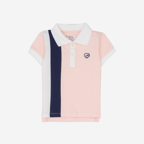 BU - Áo ngắn tay cổ Polo Ponie - Hồng