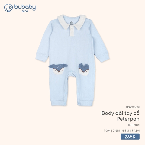 BU - Body dài tay cổ Peterpan BSR210301 - Blue - Trung - SS25.T10C