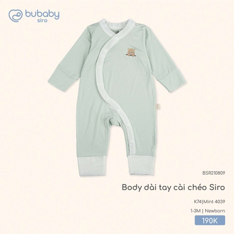 BU - Body dài tay cài chéo Siro - BSR210809 - Mint 4039 - Newborn - SS25.T8A