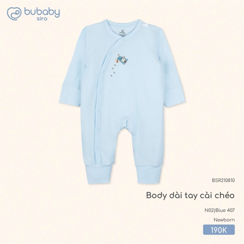 BU - Body dài tay cài chéo BSR210810 - Blue 407 - Newborn - SS25.T8C