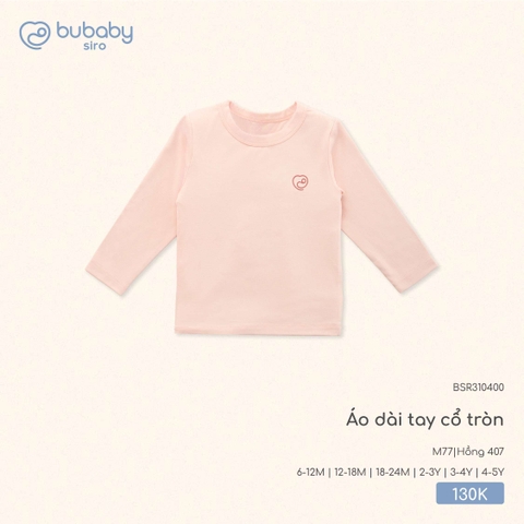 BU - Áo dài tay cổ tròn - BSR310400 - Hồng 407 - 3-4Y - SS25.T8A