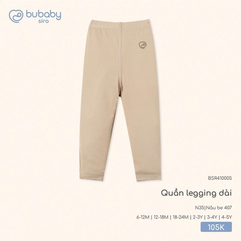 BU Z10 - Quần legging dài - BSR410005 - Nâu be 407 - 6-12M - SS25.T8A