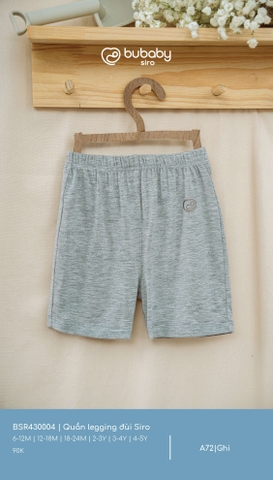 BU - Quần legging đùi Siro - BSR430004 - Ghi - 18-24M - SS25.T3A