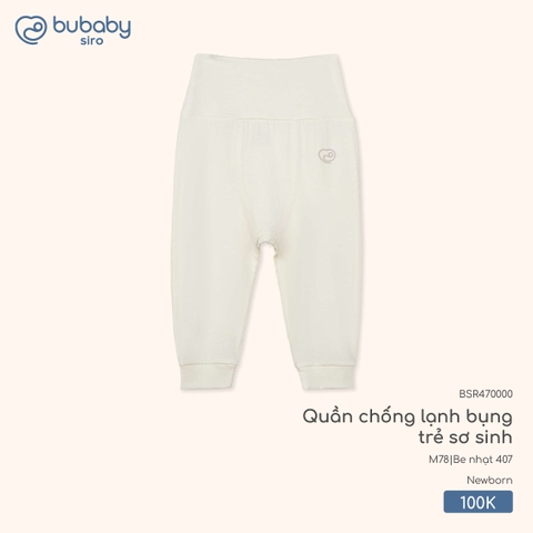 BU Z15 - Quần chống lạnh bụng trẻ sơ sinh - BSR470000 - Be nhạt 407 - Newborn - SS25.T9C